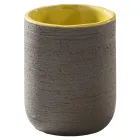 Kompozycja żółtej szafki łazienkowej z dołączonymi akcesoriami - Carolie Viadurini