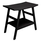 Czarna kompozycja szafek łazienkowych z dużą półką i akcesoriami - Patryk Viadurini