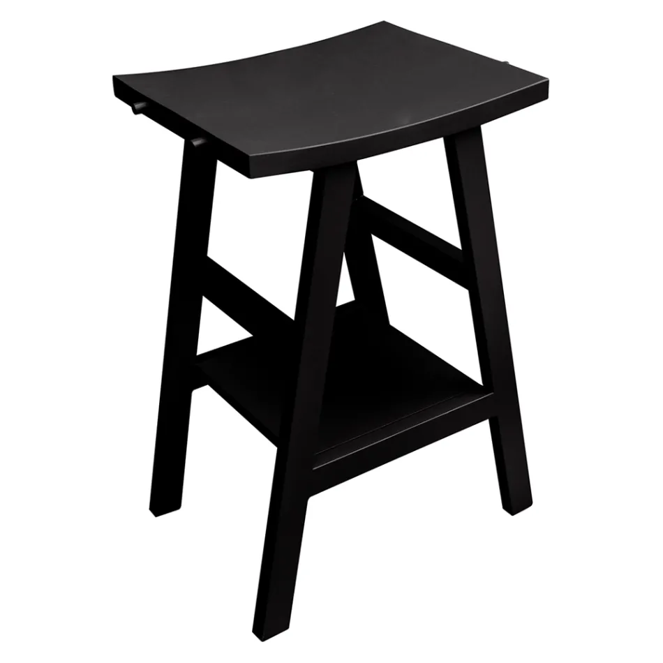 Czarna kompozycja szafki łazienkowej w komplecie z lustrem i akcesoriami - Maryse Viadurini