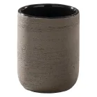 Kompozycja szafki łazienkowej z czarnym blatem z dołączonymi akcesoriami - Carolie Viadurini