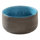 Niebieska kompozycja mebli łazienkowych na podłodze z nowoczesnymi dodatkami - Patryk Viadurini