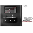 Nowoczesna podwieszana kompozycja mebli łazienkowych - Callisi3 Viadurini