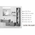 Kompozycja drewnianych mebli łazienkowych wyprodukowanych we Włoszech Forl . Viadurini