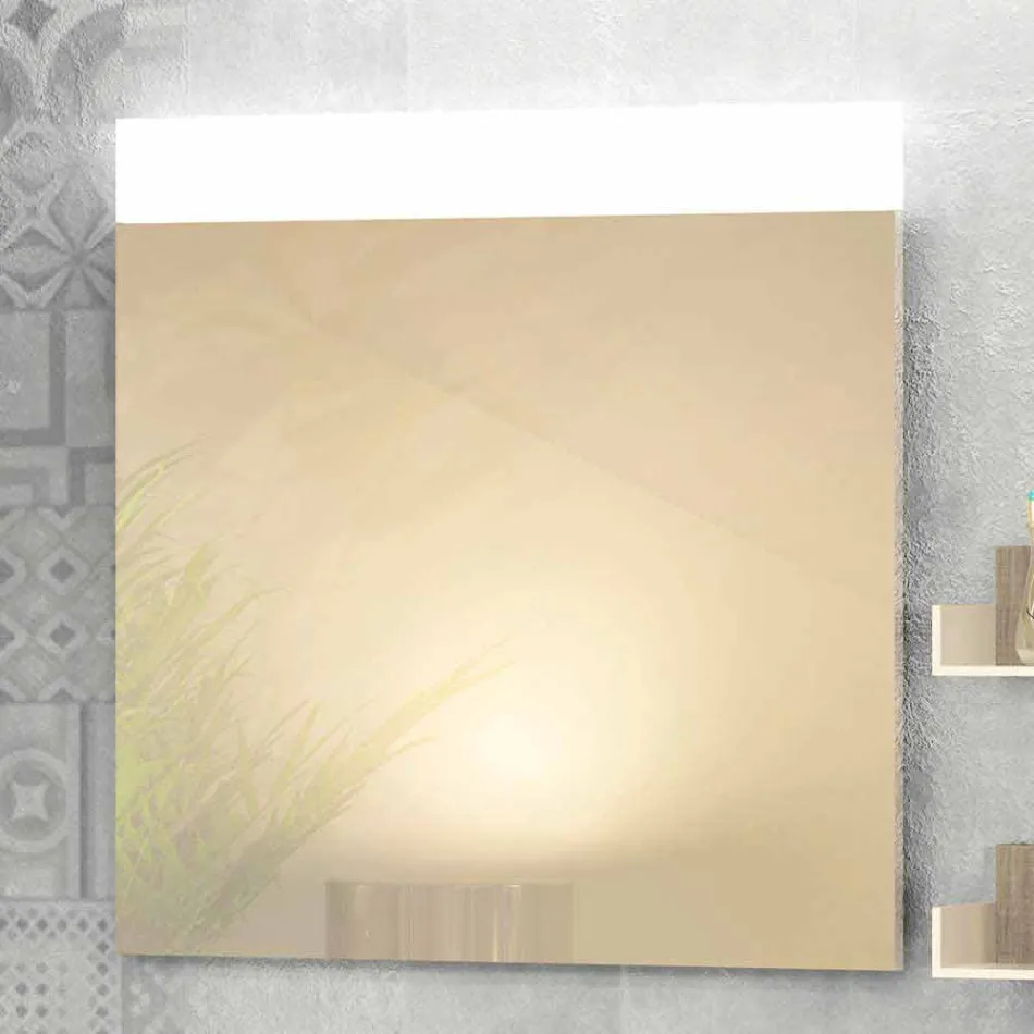 Kompozycja drewnianych mebli łazienkowych wyprodukowanych we Włoszech Forl . Viadurini