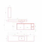 Nowoczesna i podwieszana kompozycja mebli łazienkowych, wyprodukowana we Włoszech Design - Callisi1 Viadurini