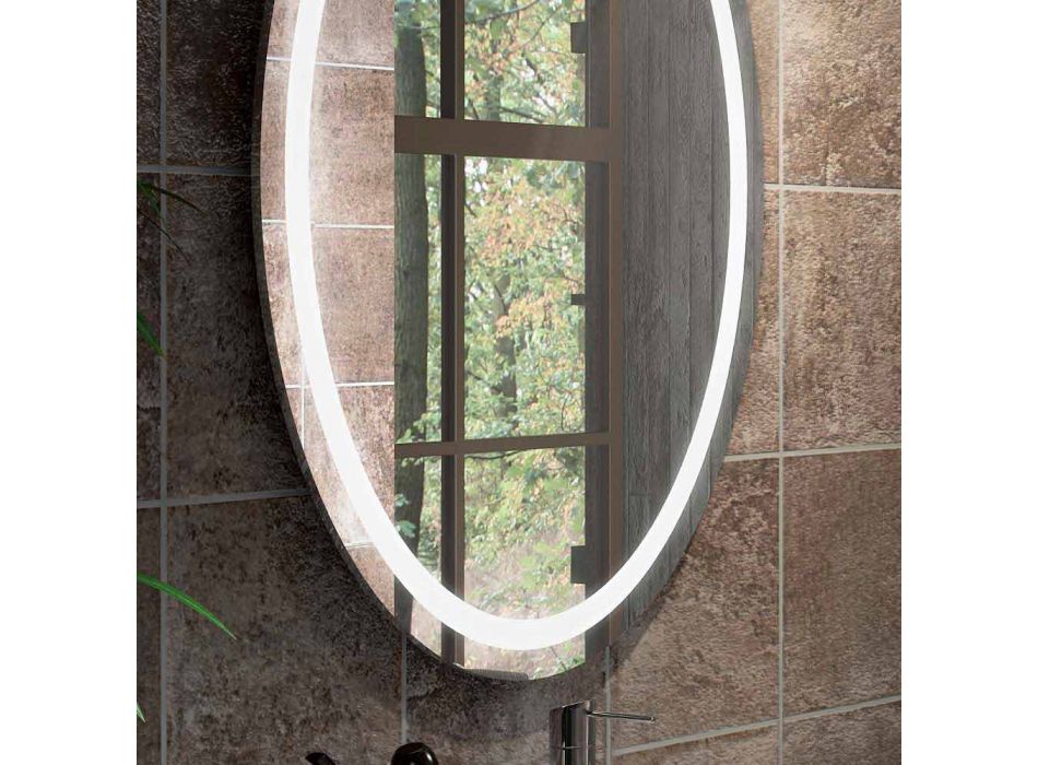 Kompozycja podwieszanych mebli łazienkowych w drewnie wykonanym we Włoszech Genua Viadurini