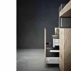 Nowoczesna kompozycja łazienkowa mebli naziemnych Made in Italy - Farart6 Viadurini