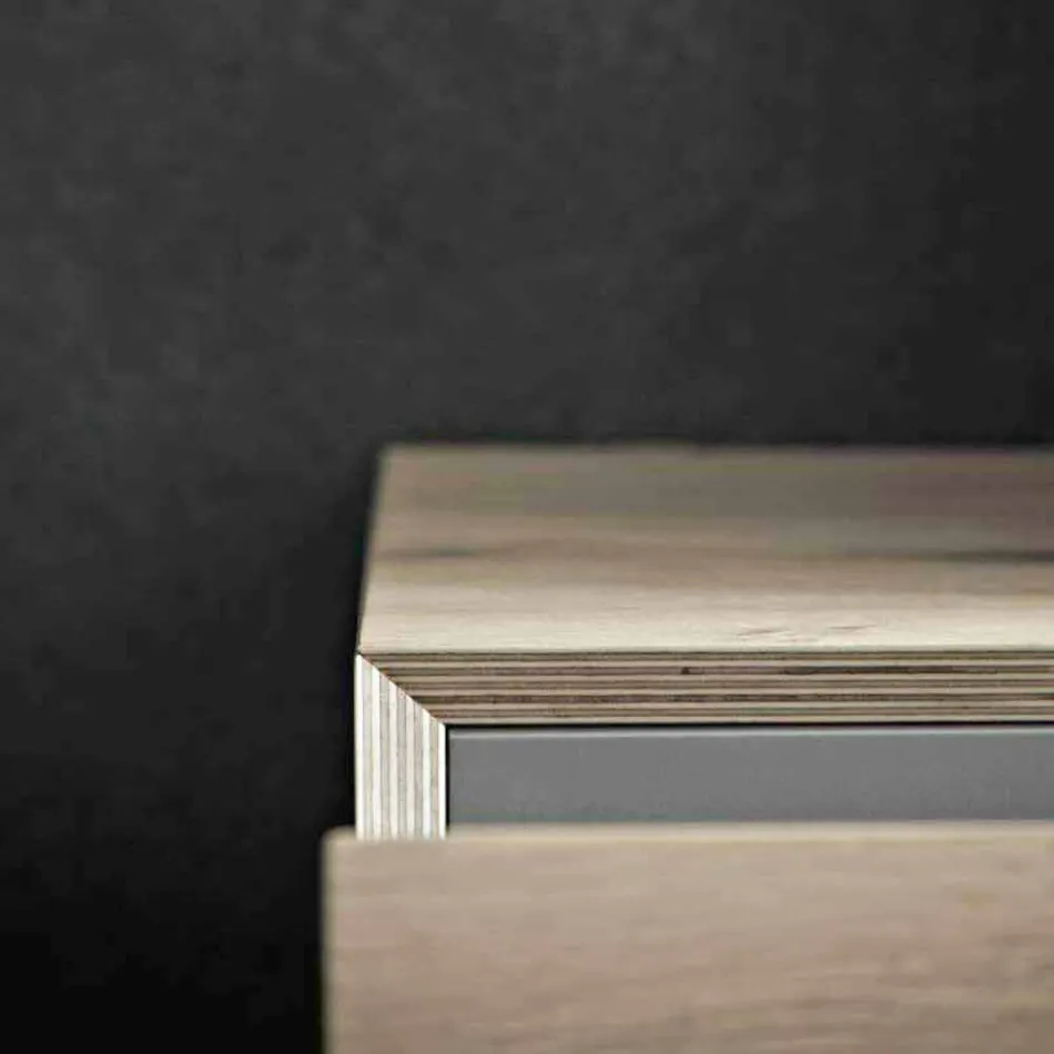 Nowoczesna kompozycja łazienkowa mebli naziemnych Made in Italy - Farart6 Viadurini