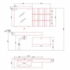 Nowoczesna kompozycja łazienkowa mebli naziemnych Made in Italy - Farart6 Viadurini