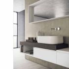 Nowoczesna i podwieszana kompozycja designerskich mebli łazienkowych - Callisi2 Viadurini