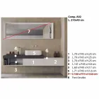 Nowoczesna i podwieszana kompozycja designerskich mebli łazienkowych - Callisi2 Viadurini