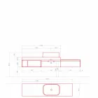 Nowoczesna i podwieszana kompozycja designerskich mebli łazienkowych - Callisi2 Viadurini