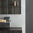 Kompozycja do podwieszanej łazienki i nowoczesny design Made in Italy - Farart9 Viadurini