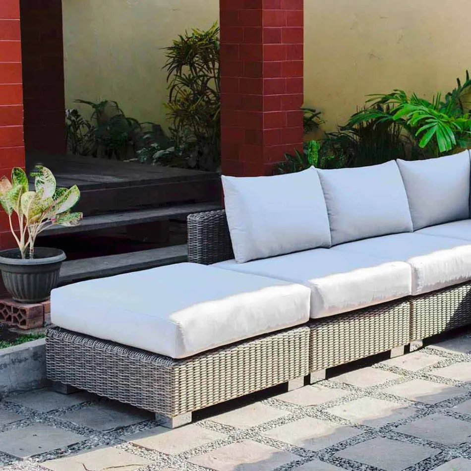 Outdoor skład siedzenia z ręcznie tkanej strukturze Rita Viadurini