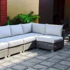 Outdoor skład siedzenia z ręcznie tkanej strukturze Rita Viadurini