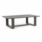 Kompozycja do salonu na zewnątrz z aluminium z poduszkami z tkaniny - Yoshi Viadurini