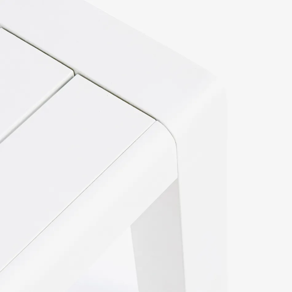 Kompozycja do salonu na świeżym powietrzu z aluminium i tkaniny, Homemotion - Francine Viadurini