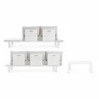 Kompozycja do salonu na zewnątrz z aluminium i tkaniny Homemotion - Francine Viadurini