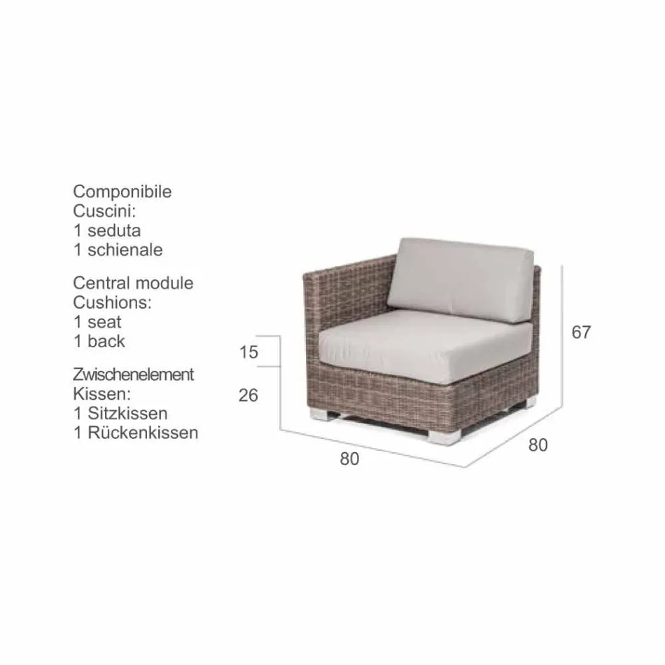 salon Skład z rzemiosła ogród Ania, nowoczesny design Viadurini