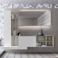 Zawieszona kompozycja mebli łazienkowych o nowoczesnym designie Made in Italy - Callisi15