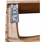 Zawieszona kompozycja mebli łazienkowych z nowoczesnego drewna tekowego - Kristi Viadurini