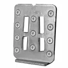 Zawieszona kompozycja mebli łazienkowych z nowoczesnego drewna tekowego - Kristi Viadurini