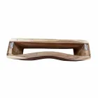 Zawieszona kompozycja mebli łazienkowych z nowoczesnego drewna tekowego - Kristi Viadurini