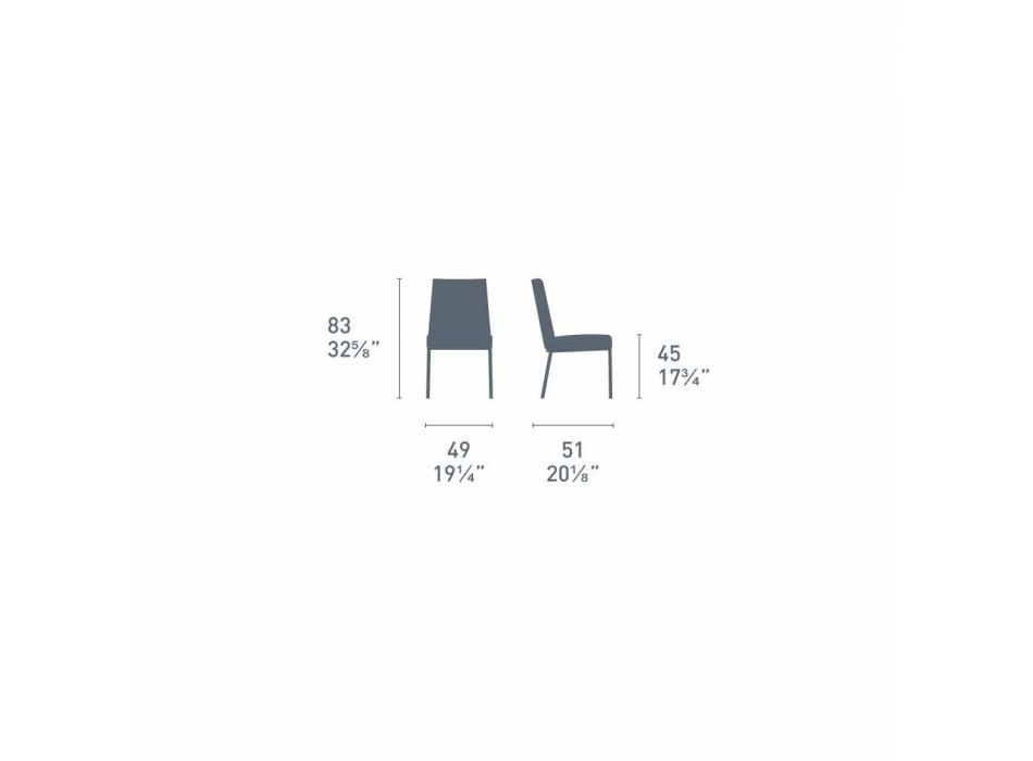 Connubia Akademia CALLIGARIS projektowania krzesło polipropylen, 2 szt Viadurini