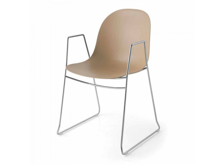 Connubia Akademia Calligaris nowoczesne krzesło z polipropylenu, 2 szt Viadurini