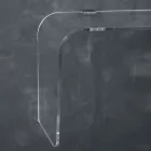 Zawieszona konsola ścienna w przezroczystym akrylu kryształowym - Cesarea Viadurini