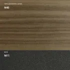 Wysuwana konsola 150 cm z metalu i melaminy Made in Italy - Flap Viadurini