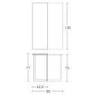 Wysuwana konsola 150 cm z metalu i melaminy Made in Italy - Flap Viadurini