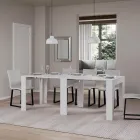 Rozkładana konsola do 181 cm z esencji melaminy Made in Italy - Castello Viadurini