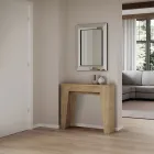 Rozkładana konsola do 181 cm z esencji melaminy Made in Italy - Castello Viadurini