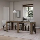 Rozkładana konsola do 181 cm z esencji melaminy Made in Italy - Castello Viadurini