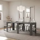 Rozkładana konsola do 181 cm z paneli melaminowych Made in Italy - Drago Viadurini