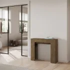 Rozkładana konsola do 181 cm z paneli melaminowych Made in Italy - Drago Viadurini