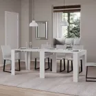 Rozkładana konsola do 211 cm z melaminy. Wyprodukowano we Włoszech - Incantesimo Viadurini