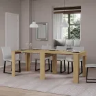 Rozkładana konsola do 211 cm z melaminy. Wyprodukowano we Włoszech - Incantesimo Viadurini