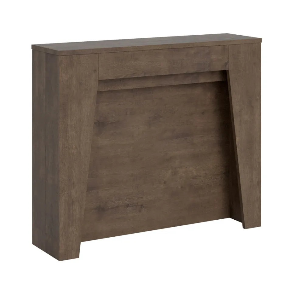 Rozkładana konsola do 211 cm z melaminy. Wyprodukowano we Włoszech - Incantesimo Viadurini