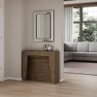 Rozkładana konsola do 211 cm z melaminy. Wyprodukowano we Włoszech - Incantesimo Viadurini