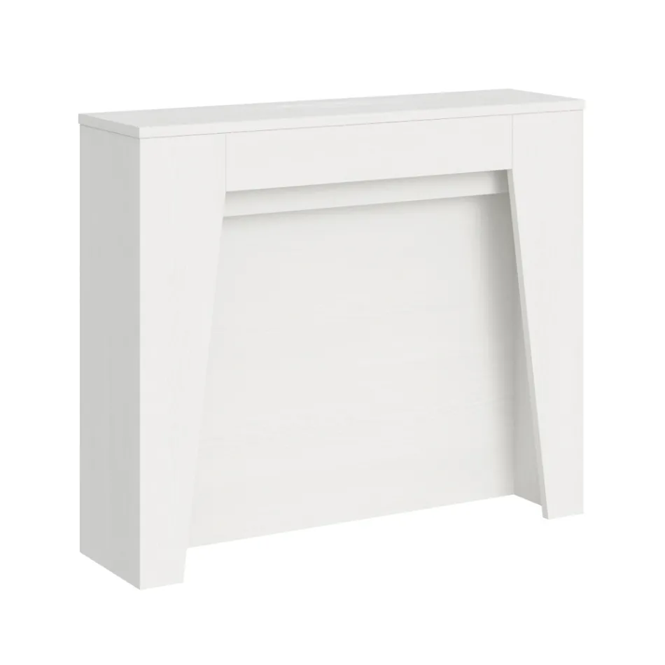 Rozkładana konsola do 211 cm z melaminy. Wyprodukowano we Włoszech - Incantesimo Viadurini