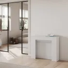 Rozkładana konsola do 211 cm z paneli melaminowych Made in Italy - Principessa Viadurini