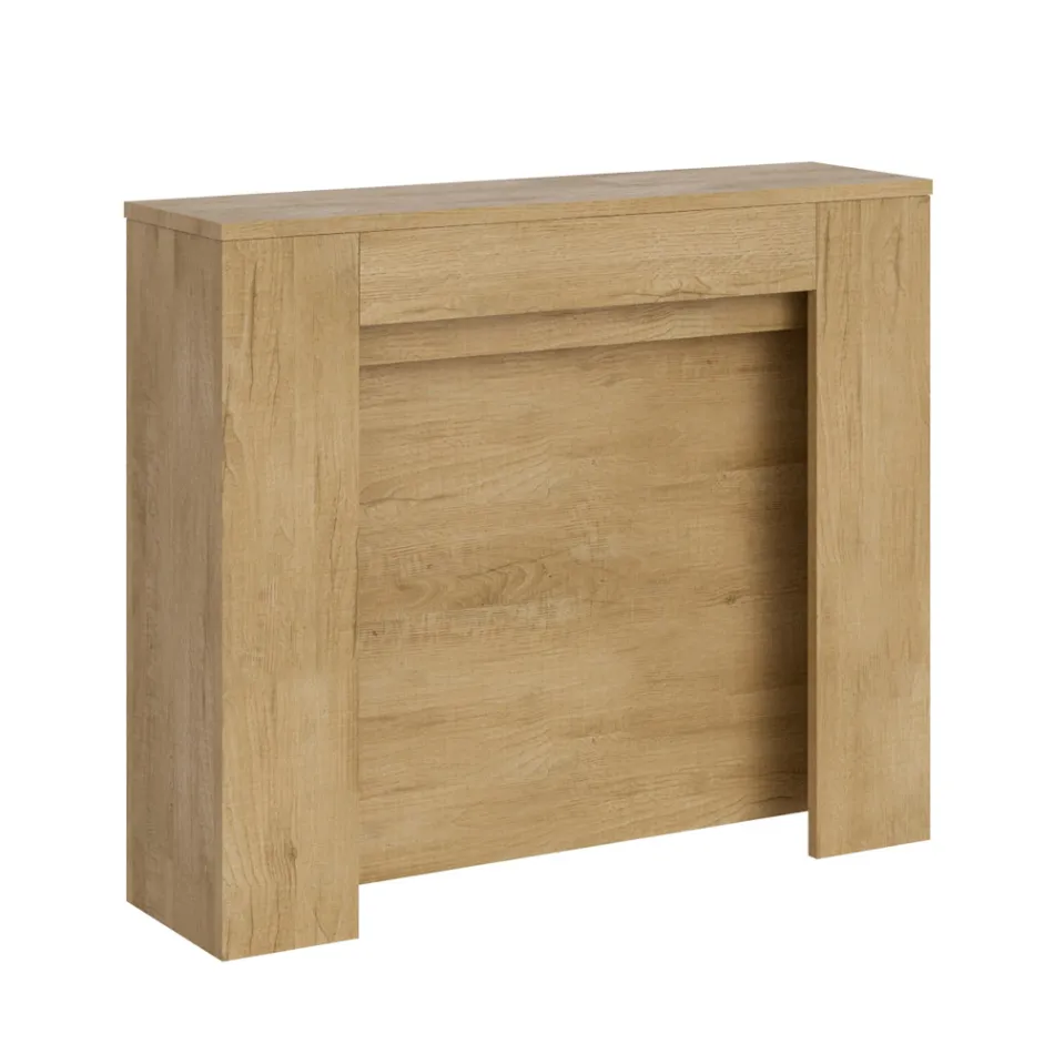 Rozkładana konsola do 211 cm z paneli melaminowych Made in Italy - Principessa Viadurini