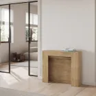 Rozkładana konsola do 211 cm z paneli melaminowych Made in Italy - Principessa Viadurini