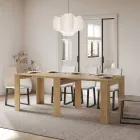 Rozkładana konsola do 211 cm z paneli melaminowych Made in Italy - Principessa Viadurini