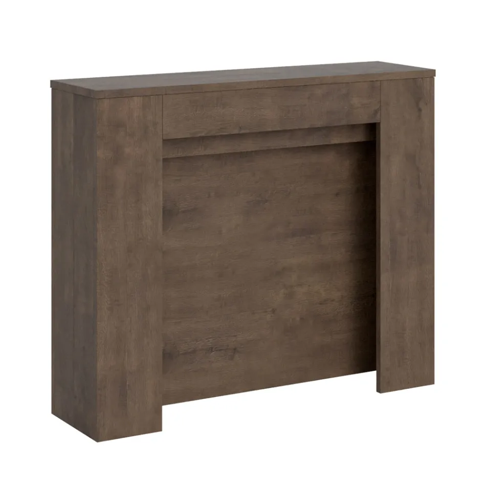 Rozkładana konsola do 211 cm z paneli melaminowych Made in Italy - Principessa Viadurini