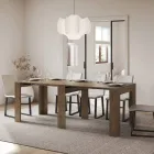 Rozkładana konsola do 211 cm z paneli melaminowych Made in Italy - Principessa Viadurini