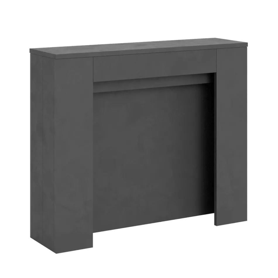 Rozkładana konsola do 211 cm z paneli melaminowych Made in Italy - Principessa Viadurini