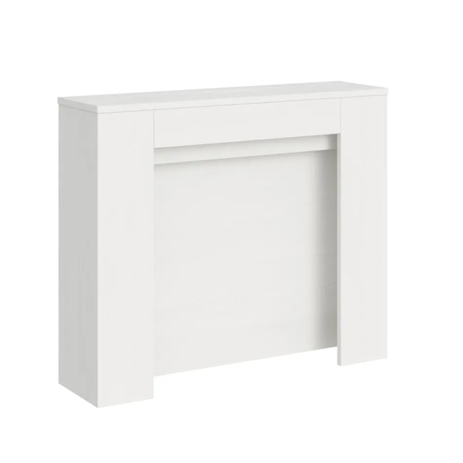 Rozkładana konsola do 211 cm z paneli melaminowych Made in Italy - Principessa Viadurini